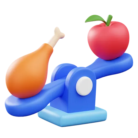 Balanced Diet Scale  3D Icon