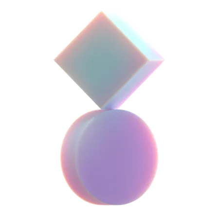 Balanced Square  3D Icon