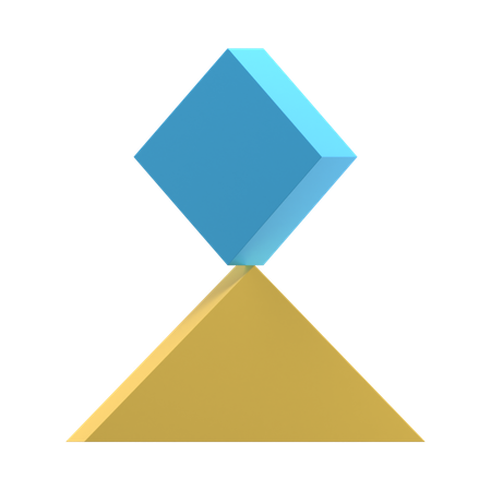 Balanced square  3D Icon