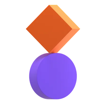 Balanced Square  3D Icon