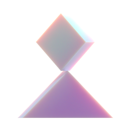 Balanced Square  3D Icon