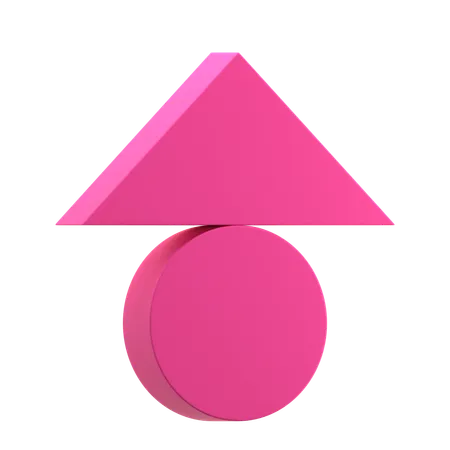 Balanced Triangle  3D Icon