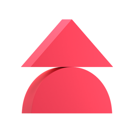 Balanced Triangle  3D Icon