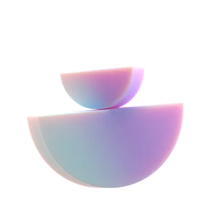 Balancing Half Circles  3D Icon