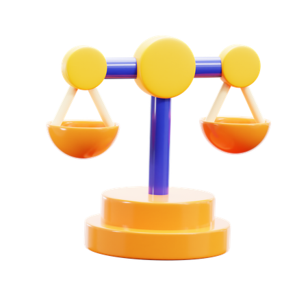 Balancing Scale  3D Icon
