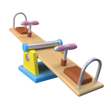 Balancing Teeter Totter  3D Icon