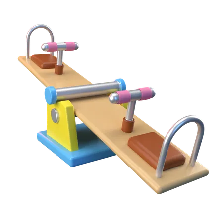 Balancing Teeter Totter  3D Icon