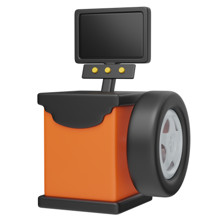 Balancing Wheel  3D Icon