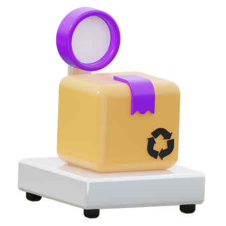 Balanza de caja  3D Icon