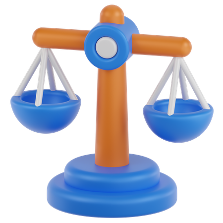 Escala de justicia  3D Icon