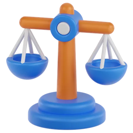 Escala de justicia  3D Icon