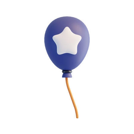 Balão  3D Icon