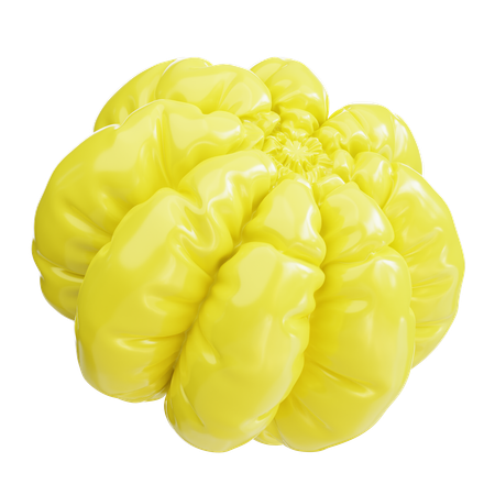 Balão amarelo  3D Icon