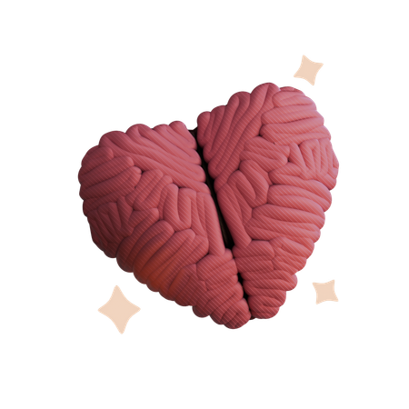 Amor cerebral  3D Icon