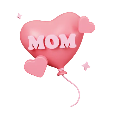 Balão de amor  3D Icon