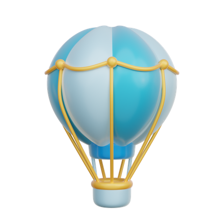 Balão azul  3D Icon