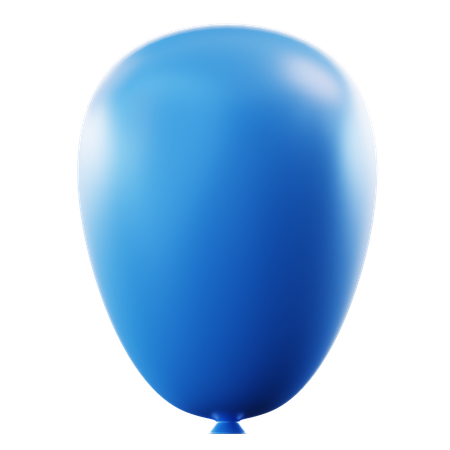 Balão azul  3D Icon