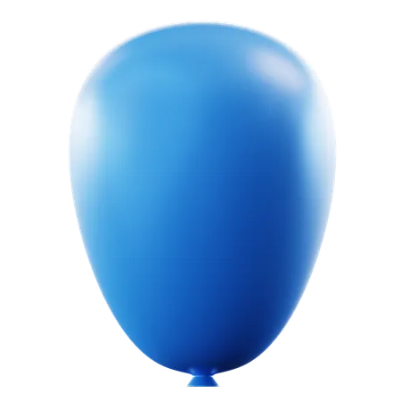 Balão azul  3D Icon