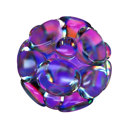 Balão cluster  3D Icon