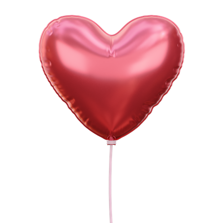 Balão de coração  3D Icon