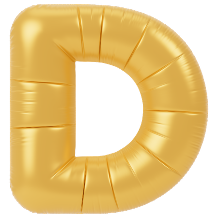 Balão D  3D Icon