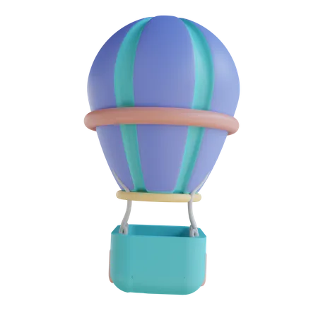 Balão de ar quente  3D Illustration