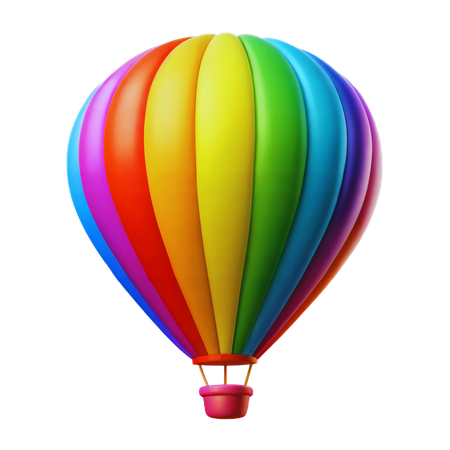Balão de ar quente do orgulho  3D Icon