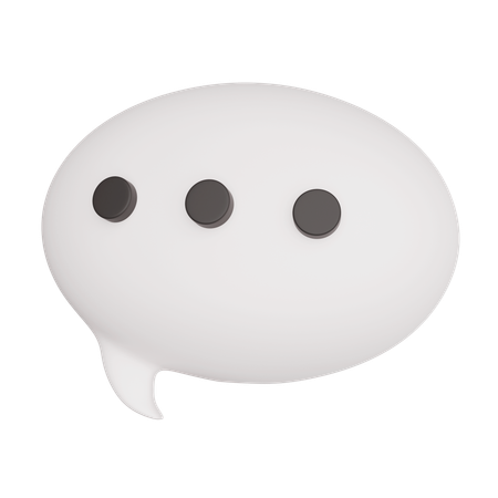 Balão de bate-papo  3D Icon
