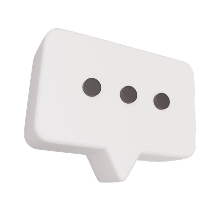 Balão de bate-papo  3D Icon