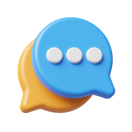 Balão de fala  3D Icon