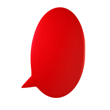 Balão de fala  3D Icon