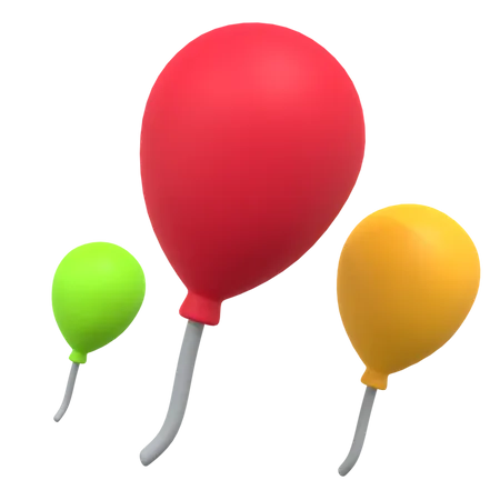 Balão de festa  3D Illustration