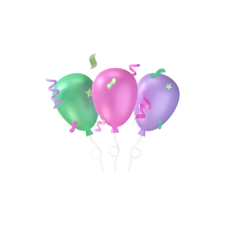Balão de festa  3D Icon