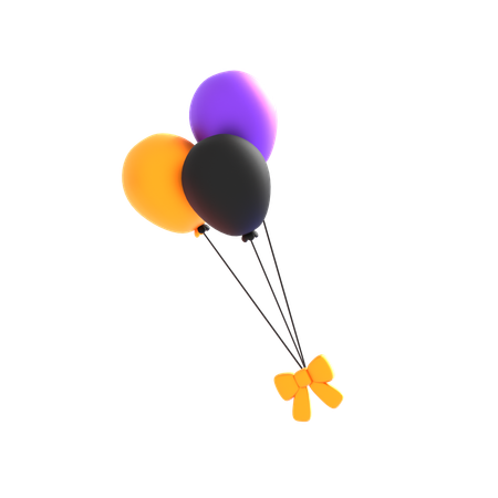 Balão do dia das bruxas  3D Icon
