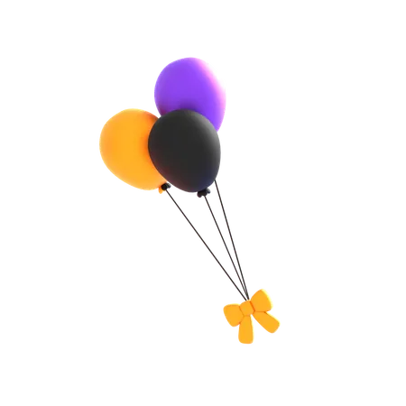 Balão do dia das bruxas  3D Icon