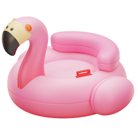 Balão de natação flamingo  3D Icon