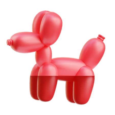 Cachorro balão  3D Icon