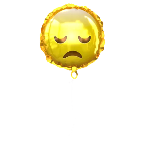 Balão emoji triste  3D Icon