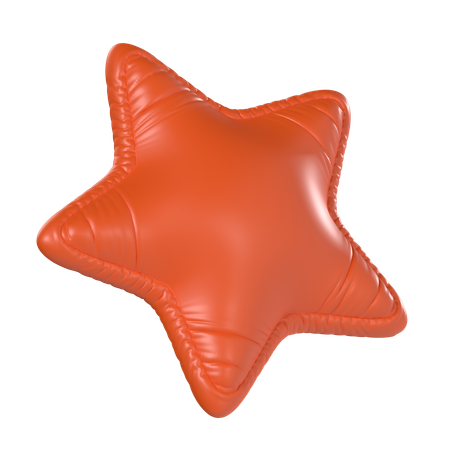 Balão estrela  3D Icon