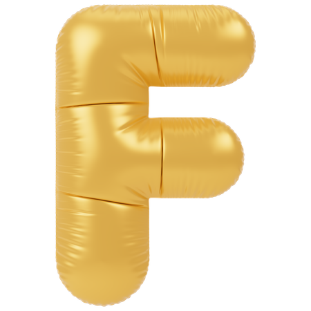 Balão F  3D Icon