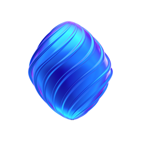 Forma abstrata de balão  3D Icon