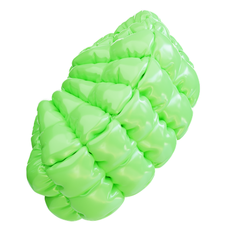 Balão inflável verde  3D Icon