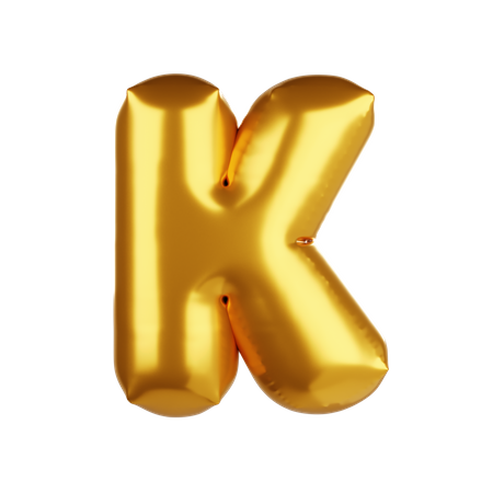 Balão letra k  3D Icon
