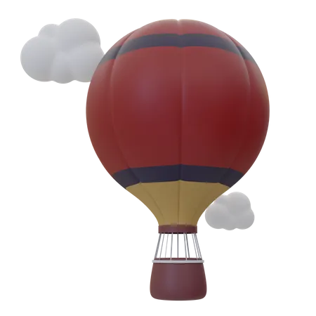 Balão de pára-quedas  3D Icon
