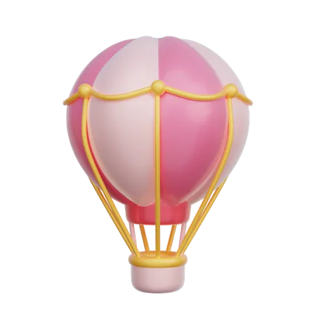 Balão rosa  3D Icon