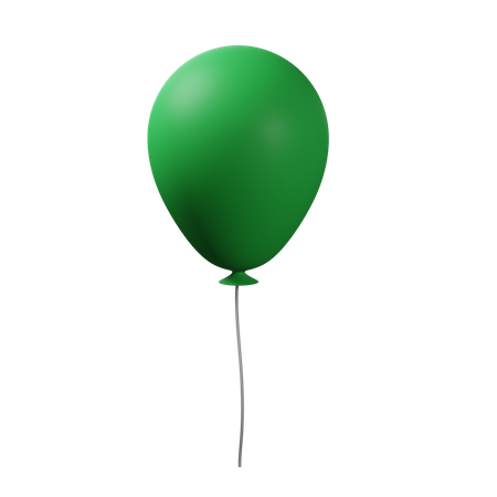 Balão verde indiano  3D Icon
