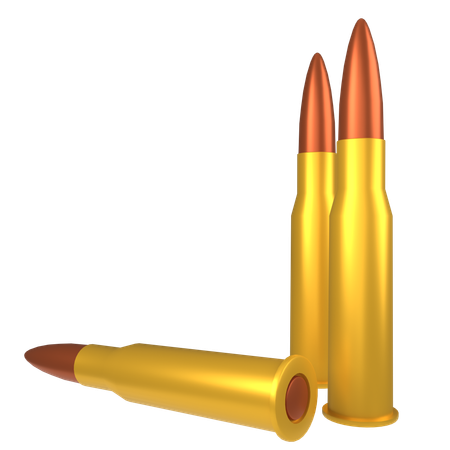 Balas de rifle  3D Icon