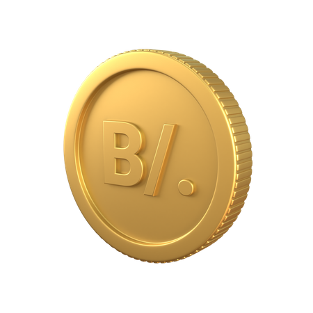 Balboa-Goldmünze  3D Icon