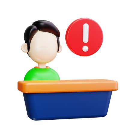 Balcão de informações  3D Icon