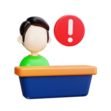 Balcão de informações  3D Icon